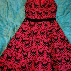 Sourpuss Red Skull Dress